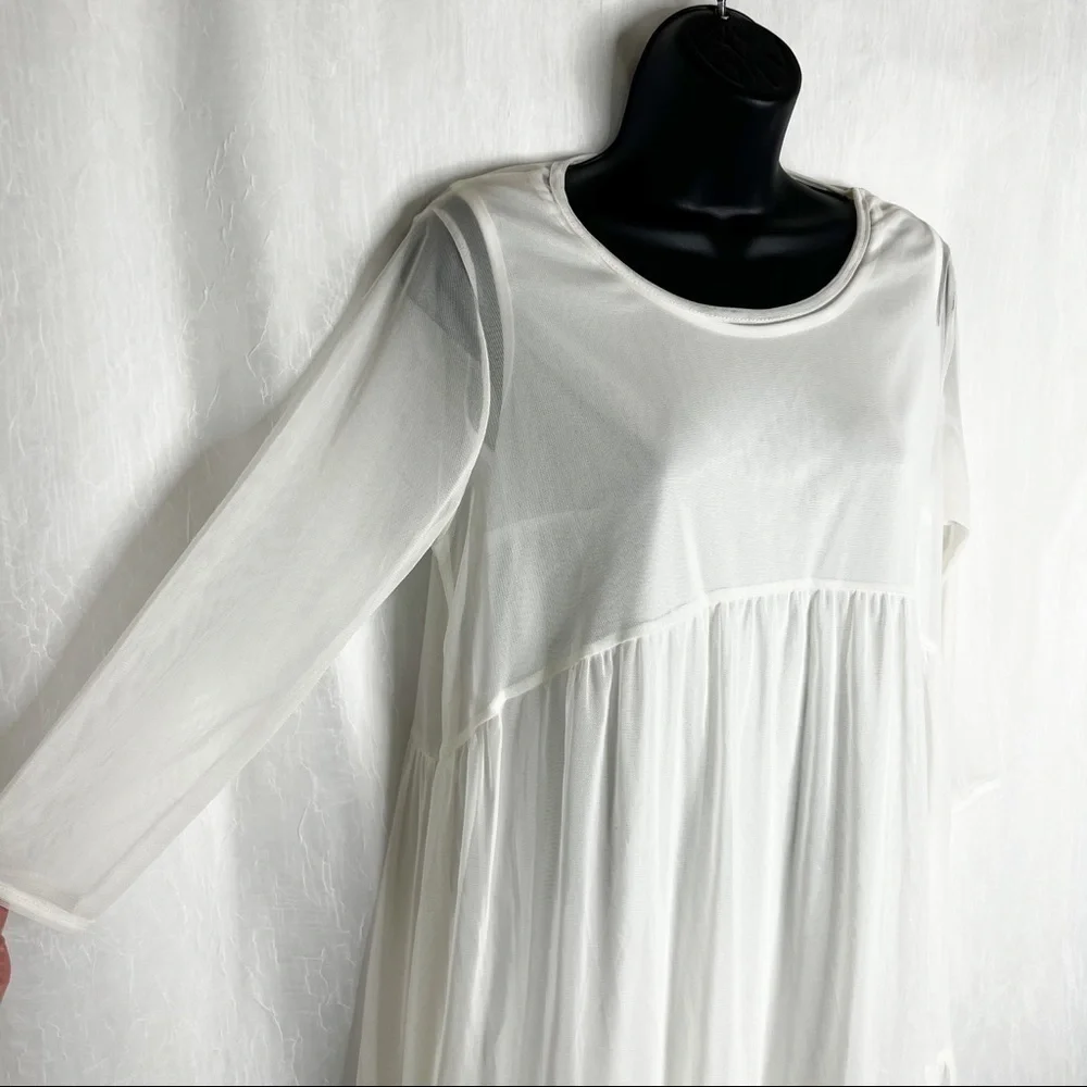 ASOS Bluebelle Maternity Tiered Ruffle Swing Dress - Picture 3 of 13